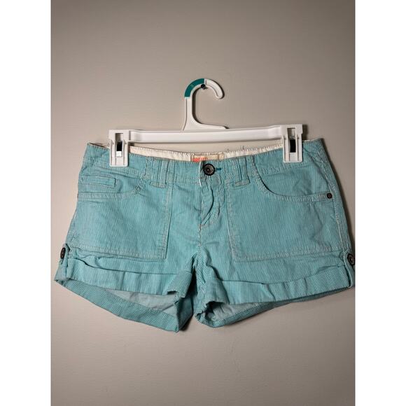 Vintage Garage Low Rise Striped Cargo Shorts Size 3 - Picture 1 of 5